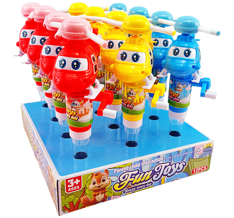 Hand-cranked airplane (with lights)