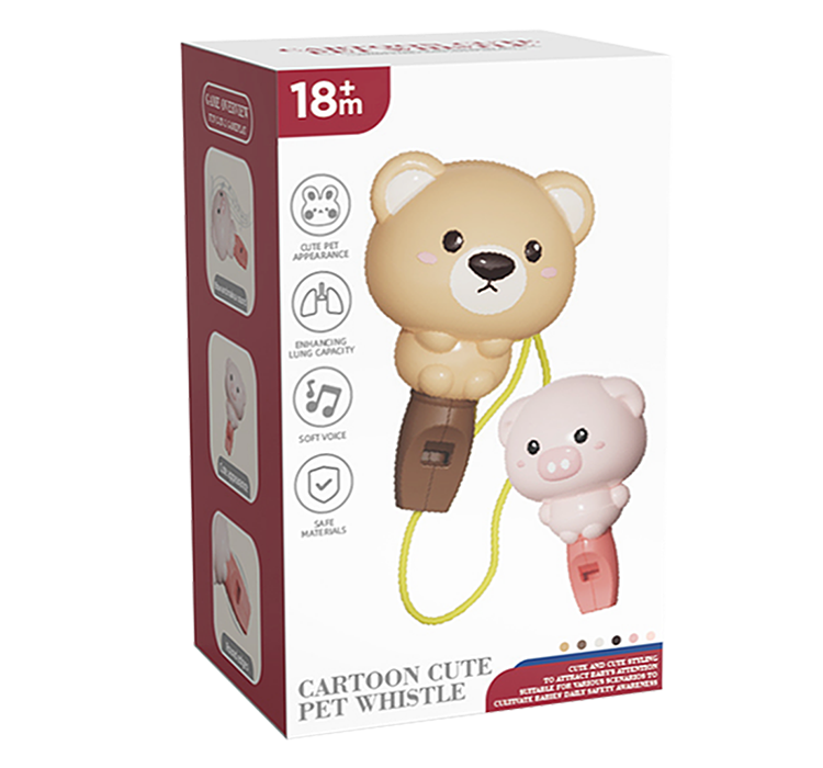 Whistle for kids Bear String 